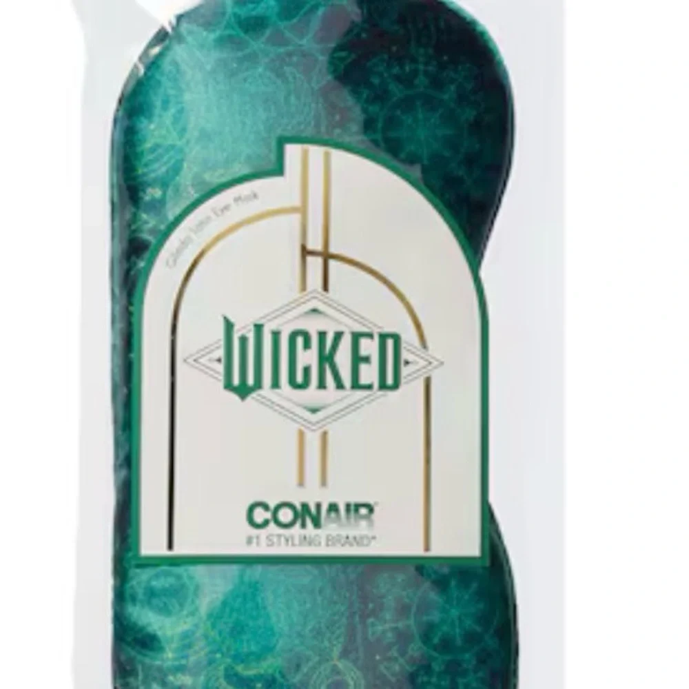 Wicked Green Satin Eye Mask